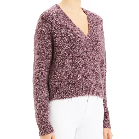 Theory Sweaters - Theory Alpaca Marled V Neck Sweater S